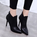 Botte courte à talons aiguilles - Chic&Shines