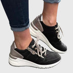 Baskets montantes à lacets pour femmes, style décontracté printemps