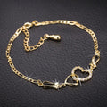 Bracelet de cheville bohème cœur ou diamant - Chic&Shines
