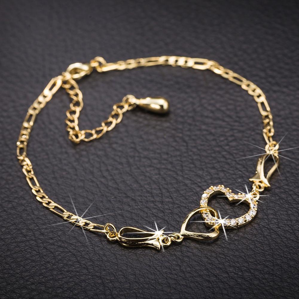 Bracelet de cheville bohème cœur ou diamant - Chic&Shines