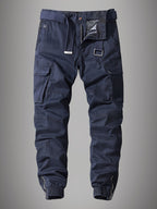 Men's Paweł Cargo Joggers – Stylish Embroidered Multi-Pocket Pants