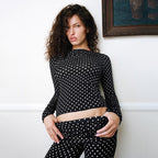 Ensemble deux pièces à pois – Allure intemporelle