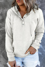 Sweat à capuche basique pour femme, coupe confortable et design sobre