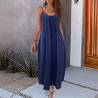 Robe longue ample à bretelles décontractée - Chic&Shines