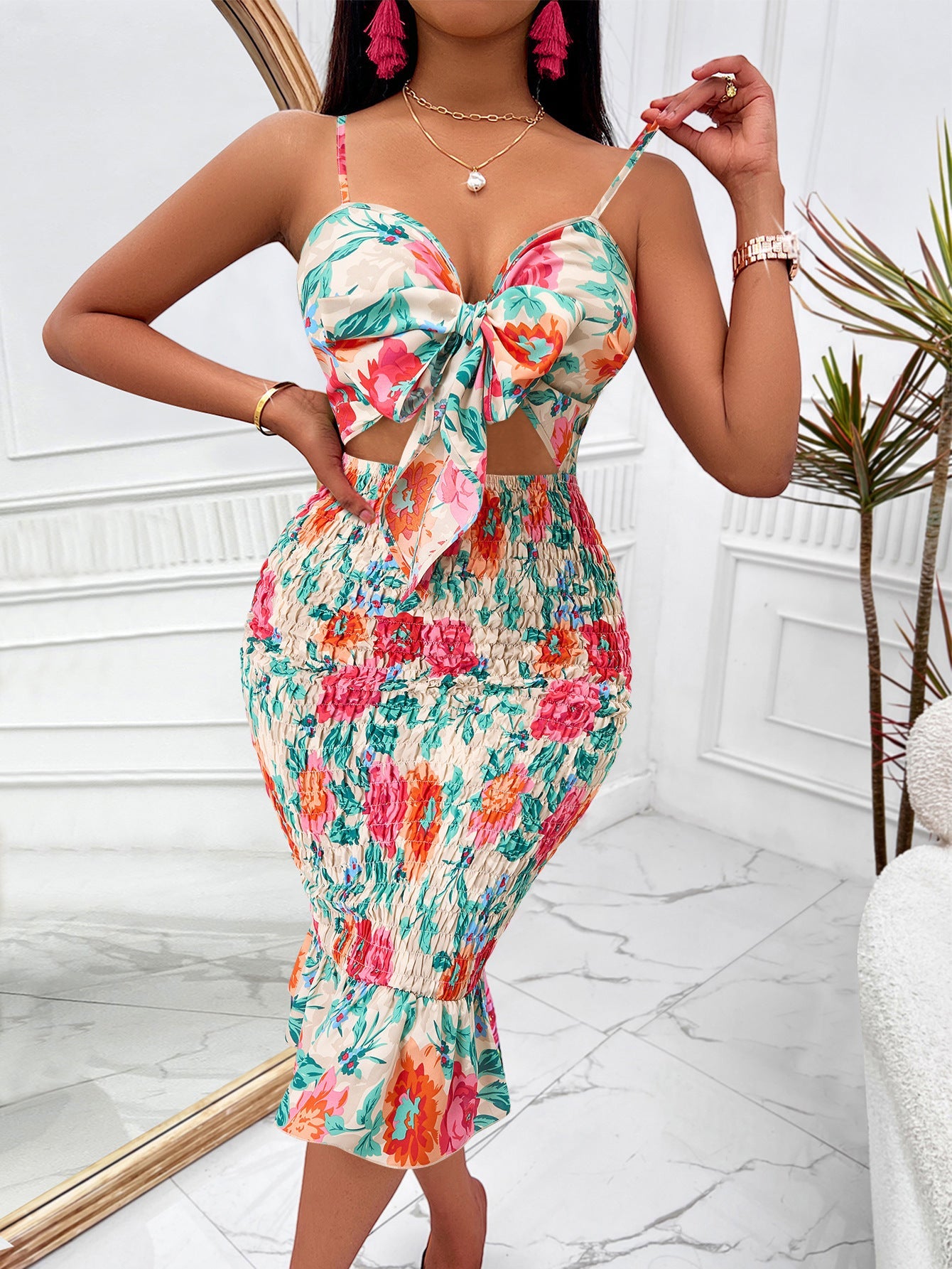 Robe courte à bretelles - Chic&Shines