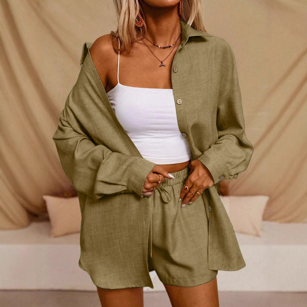 Ensemble Cardigan et Short — Casual Chic Épuré