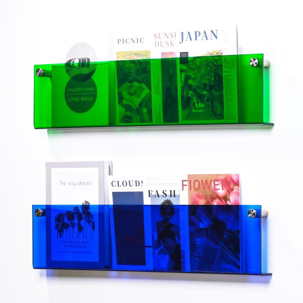 Etagère murale Porte-magazines en acrylique transparent