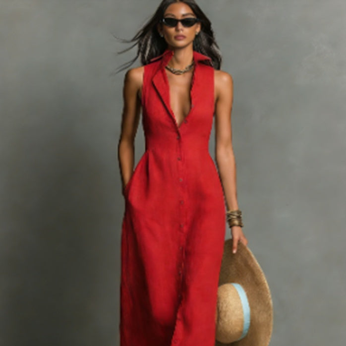 Robe fluide en polyester