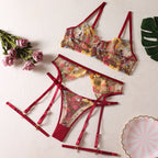 Céleste — Ensemble plage à motif floral