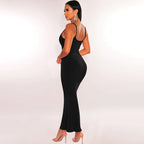 Maxi halter wrap dress