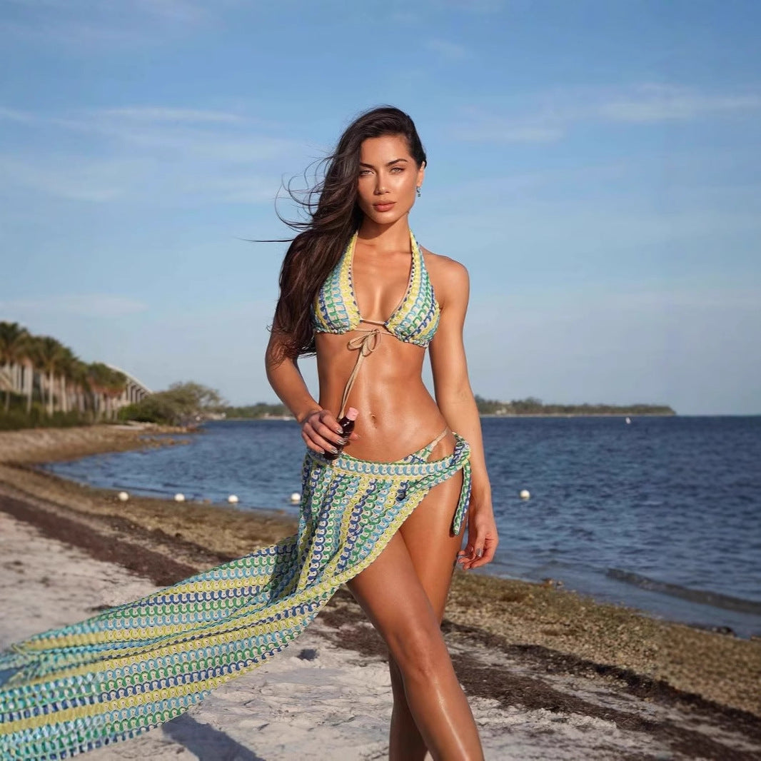Charlotte — Bikini deux-pièces à jupe en dentelle