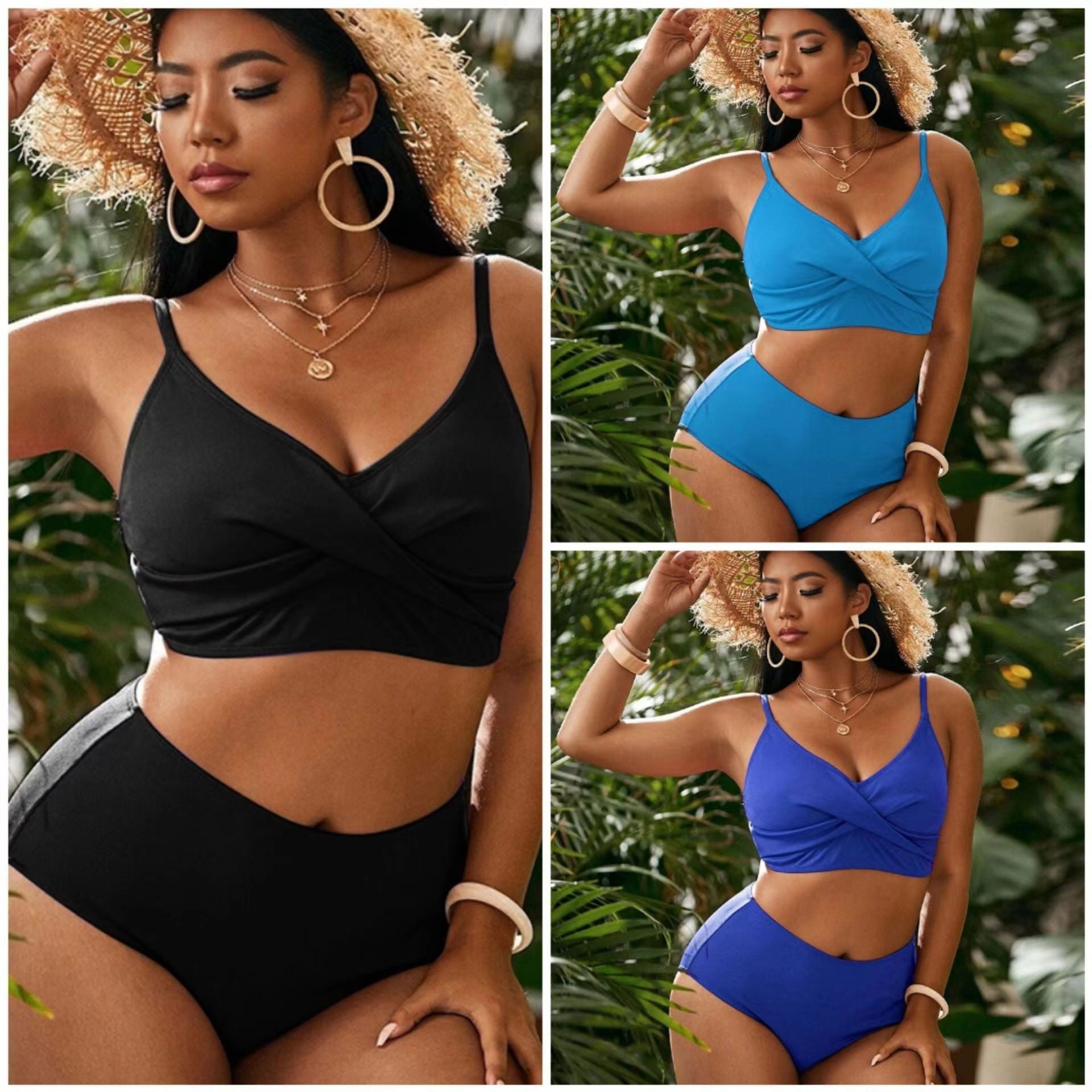 Simone — Maillot de bain taille haute noir