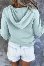 Sweat à capuche basique pour femme, coupe confortable et design sobre