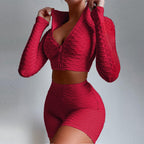 Ensemble de sport haut manches longues et short - Chic&Shines
