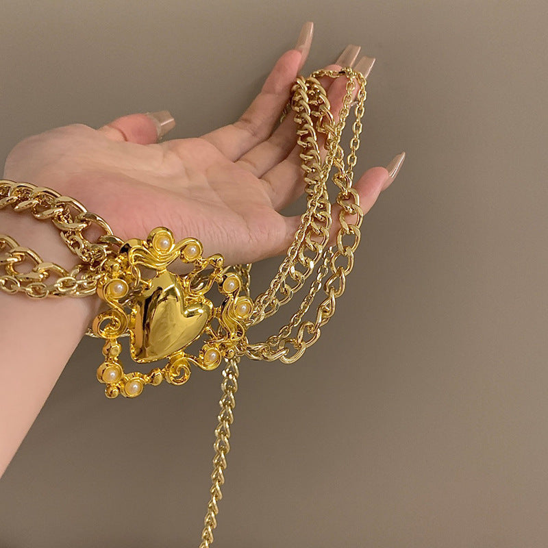 Love Gold Multilayer Waist Chain