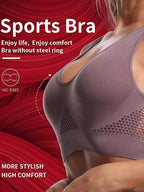 Soutien-gorge de sport rembourré sans coutures en EVA pour femme – Tissu respirant