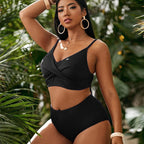 Simone — Maillot de bain taille haute noir