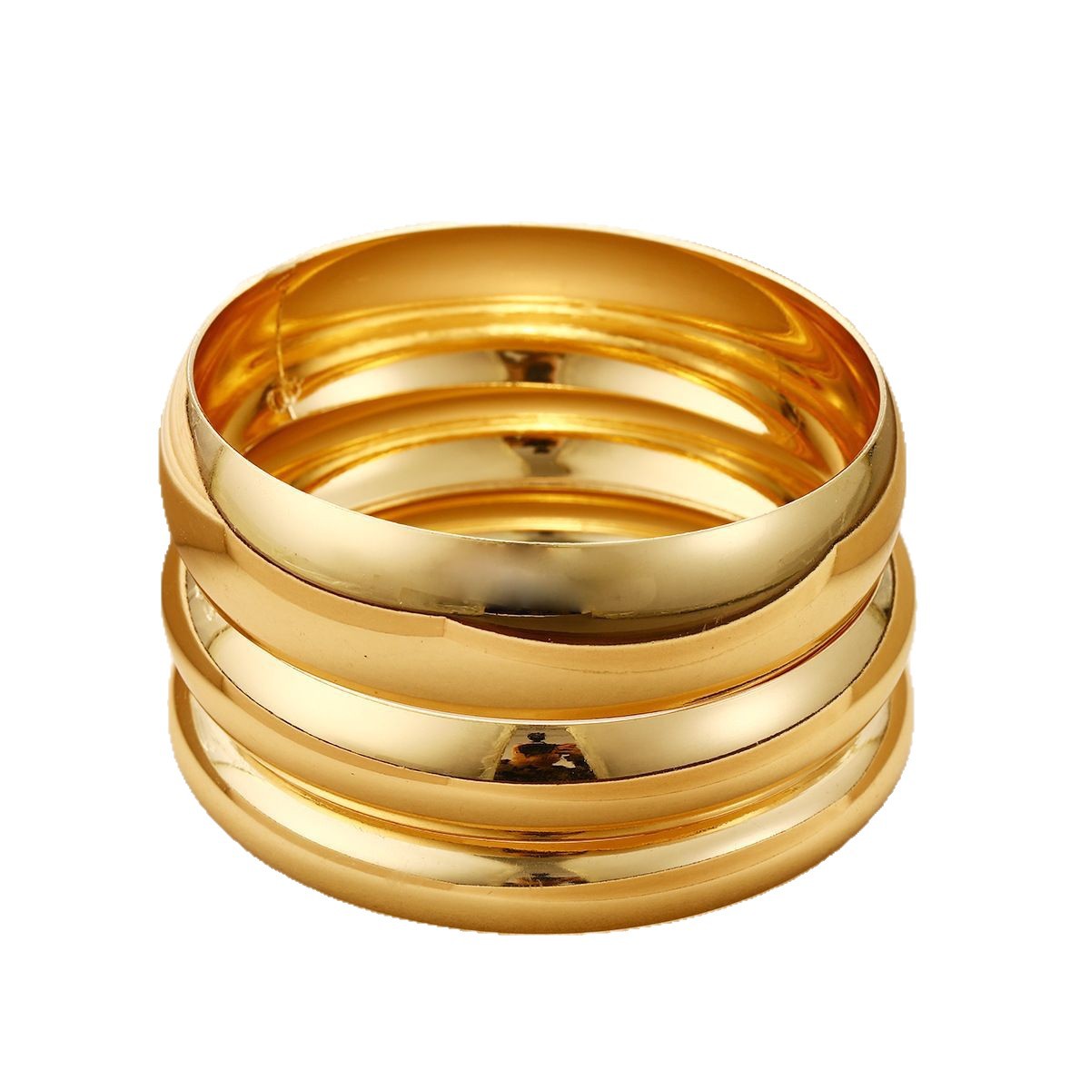 Ensemble de trois bracelets géométriques