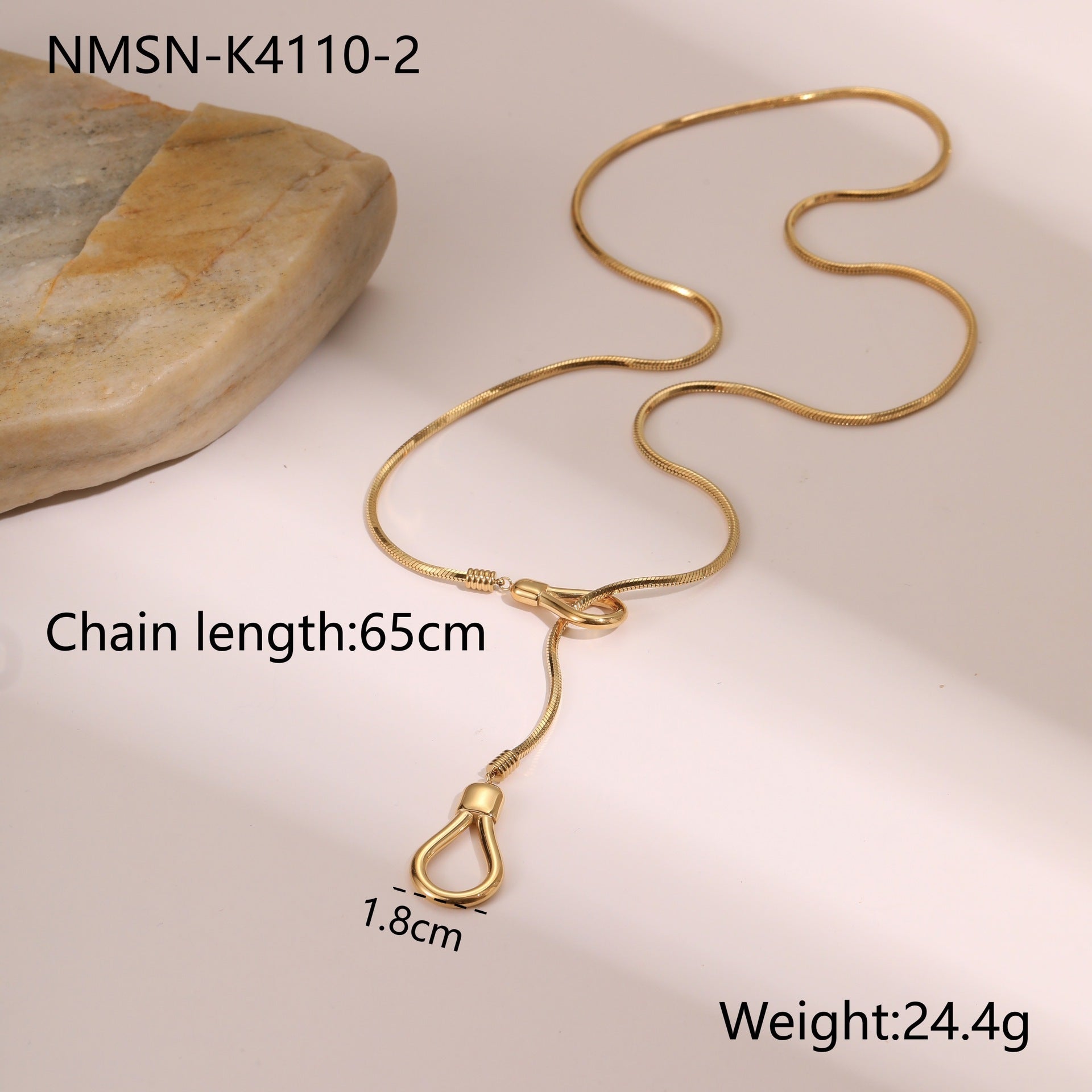 Collier réglable en acier inoxydable - Chic&Shines