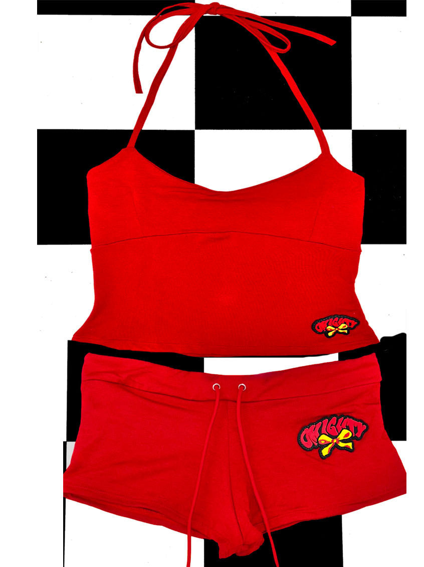 Ensemble deux pièces Camisole et short motif animalier