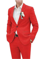 Costume de loisir slim en lin hommes