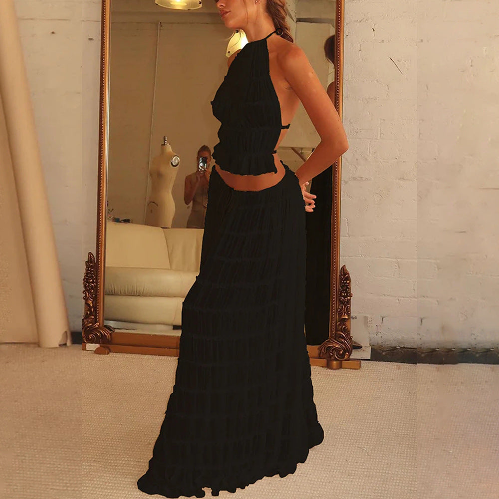 Ensemble deux pièces haut et jupe sans manches sexy - Chic&Shines