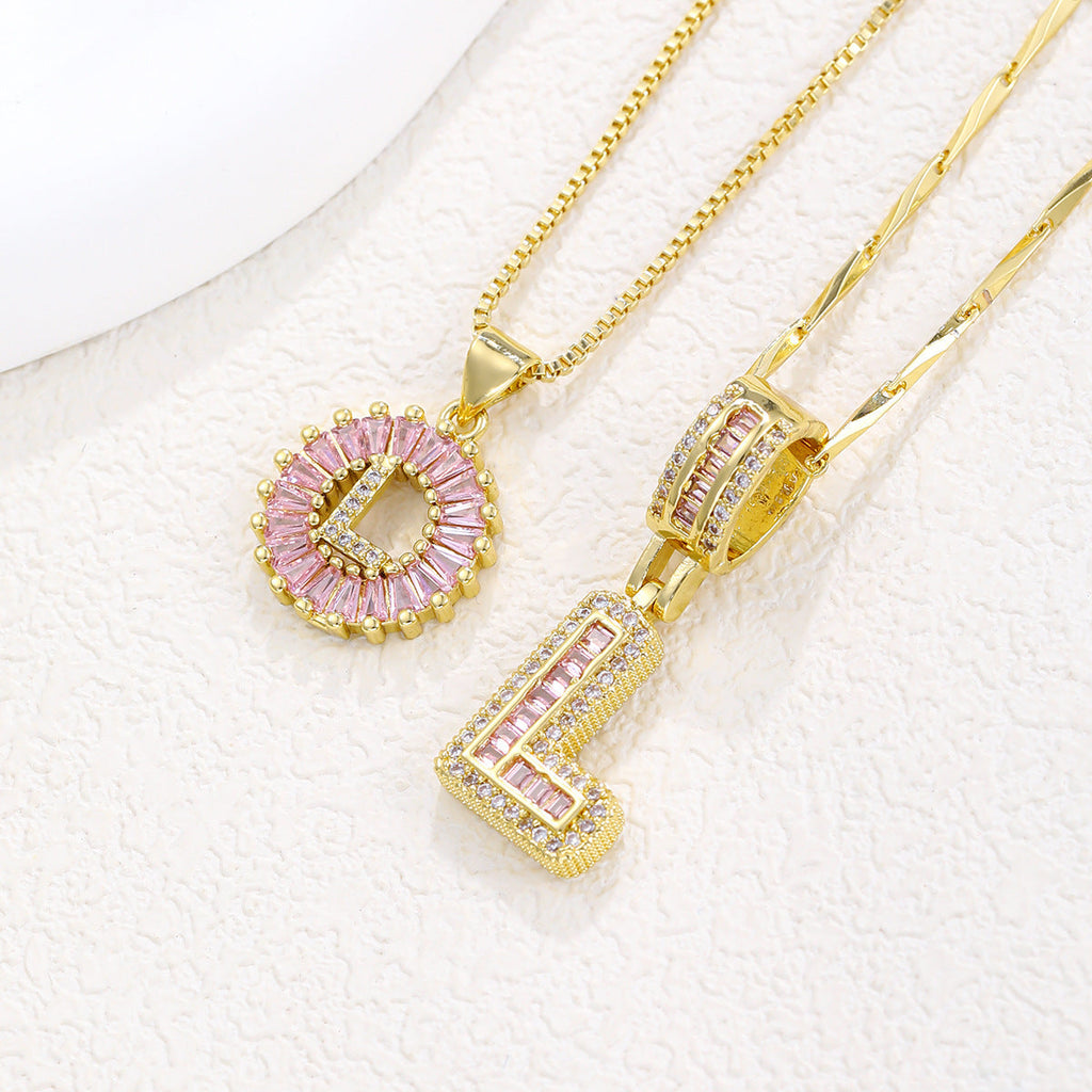 Collier pendentif lettre de l'alphabet - Chic&Shines