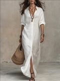 Flowy polyester dress