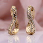Boucle d'oreille créatif en strass - Chic&Shines