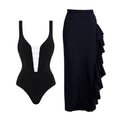 Prune — Maillot une pièce à découpes noir