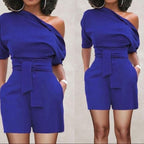 Combinaison short une épaule - Chic&Shines