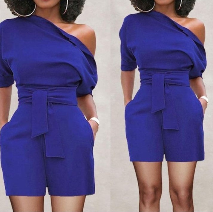 Combinaison short une épaule - Chic&Shines