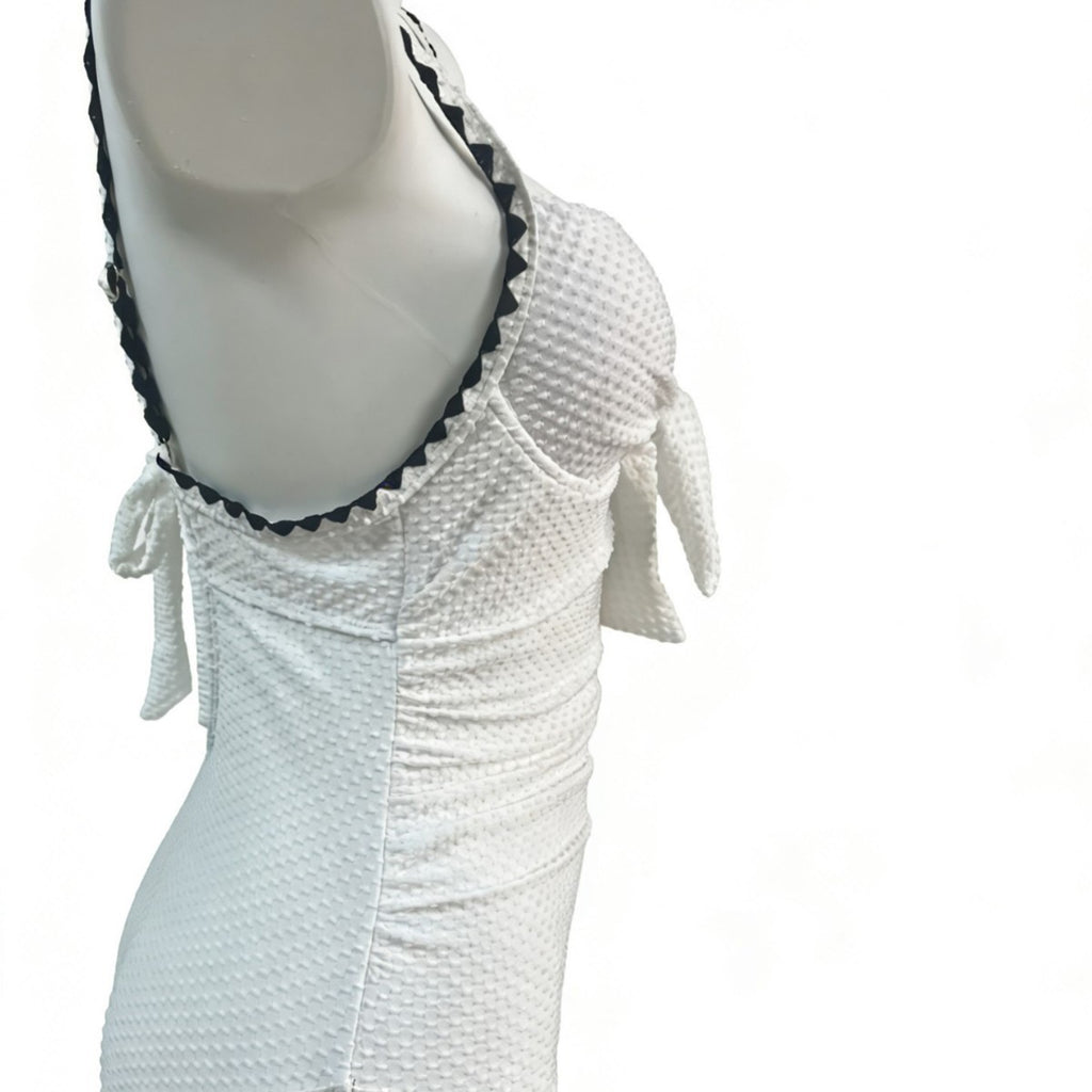 Cosima — Maillot de bain en dentelle blanc