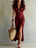 Robe longue élégante et sophistiquée
