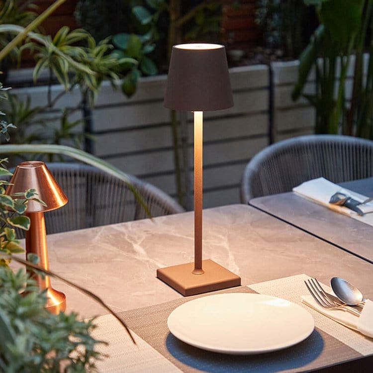 Lampe LED de table étanche compatible Alexa – design minimaliste & commande vocale
