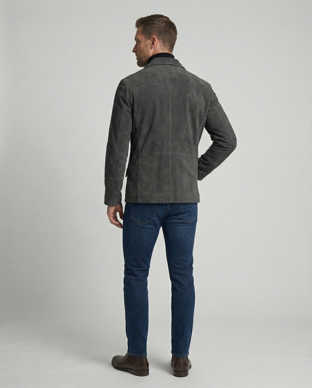 Blazer croisé classique d'automne pour hommes