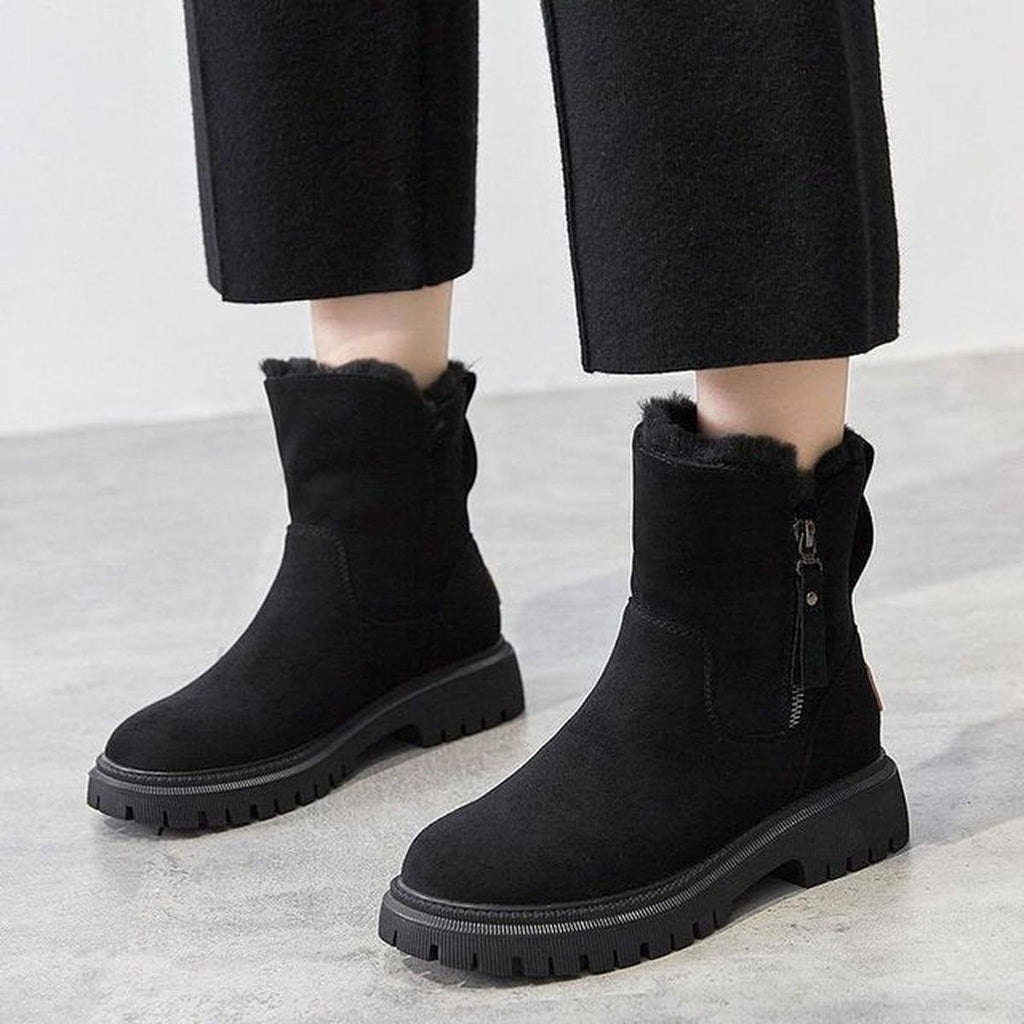 Bottines doublées avec semelle antidérapante