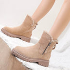 Bottines doublées avec semelle antidérapante