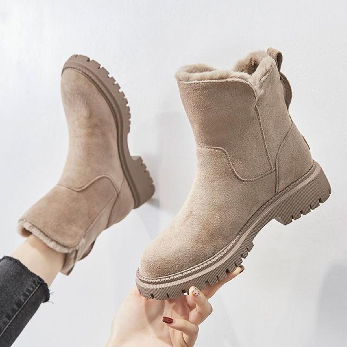 Bottines doublées avec semelle antidérapante