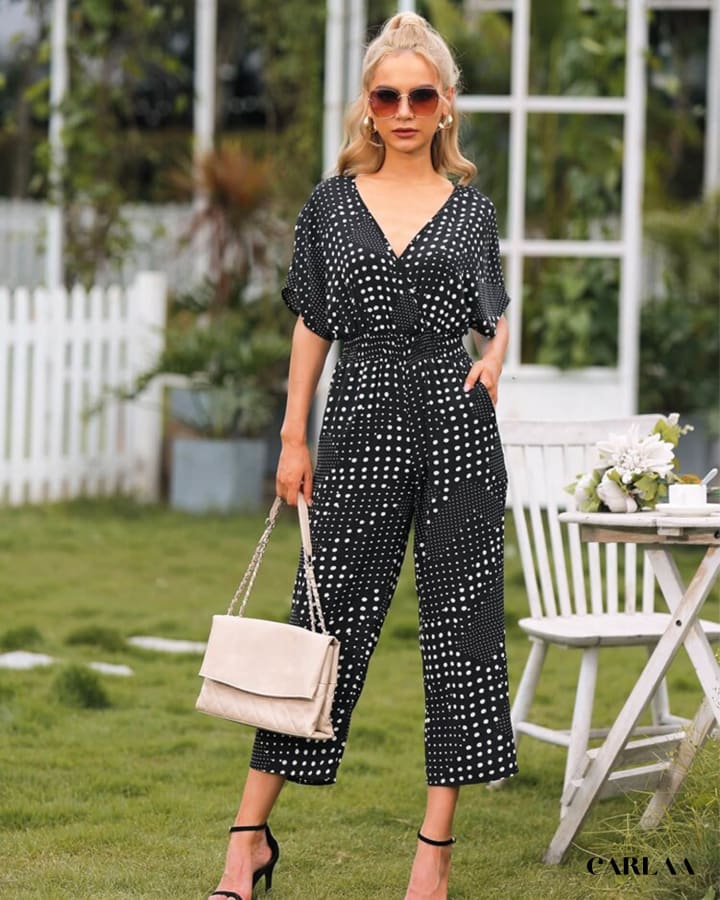 Chic polka dot jumpsuit