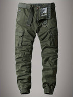 Men's Paweł Cargo Joggers – Stylish Embroidered Multi-Pocket Pants