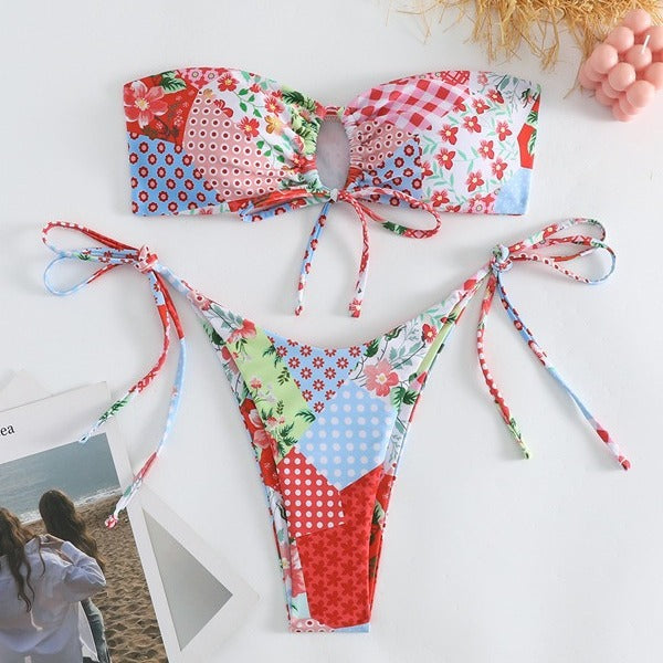 Nathaliä — Bikini deux-pièces push-up à motif floral