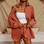 Ensemble Cardigan et Short — Casual Chic Épuré