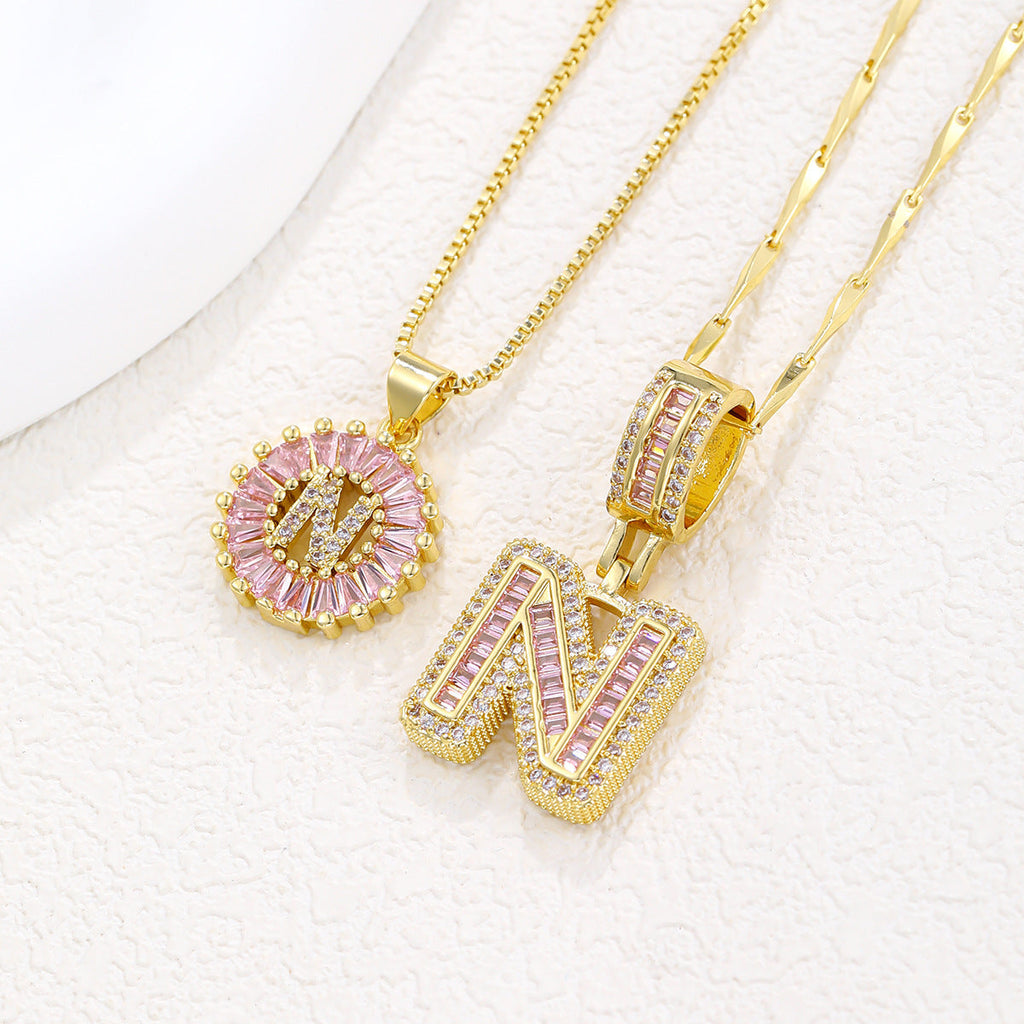 Collier pendentif lettre de l'alphabet - Chic&Shines