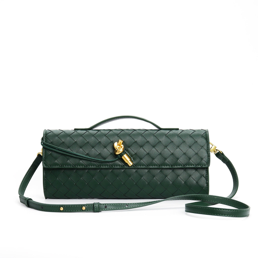 Sac à main en cuir pour femme | Bandoulière tressée sac à dos