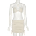 Ensemble deux-pièces taille haute stretch