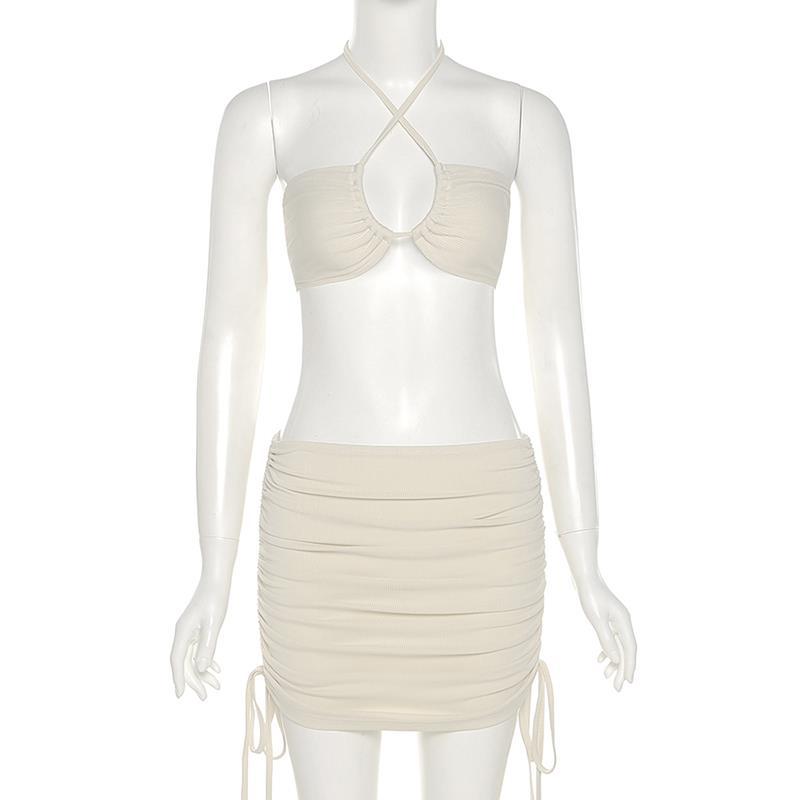 Ensemble deux-pièces taille haute stretch
