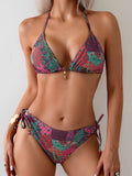Ulla — Bikini deux-pièces taille haute rouge