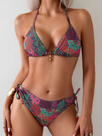 Ulla — Bikini deux-pièces taille haute rouge