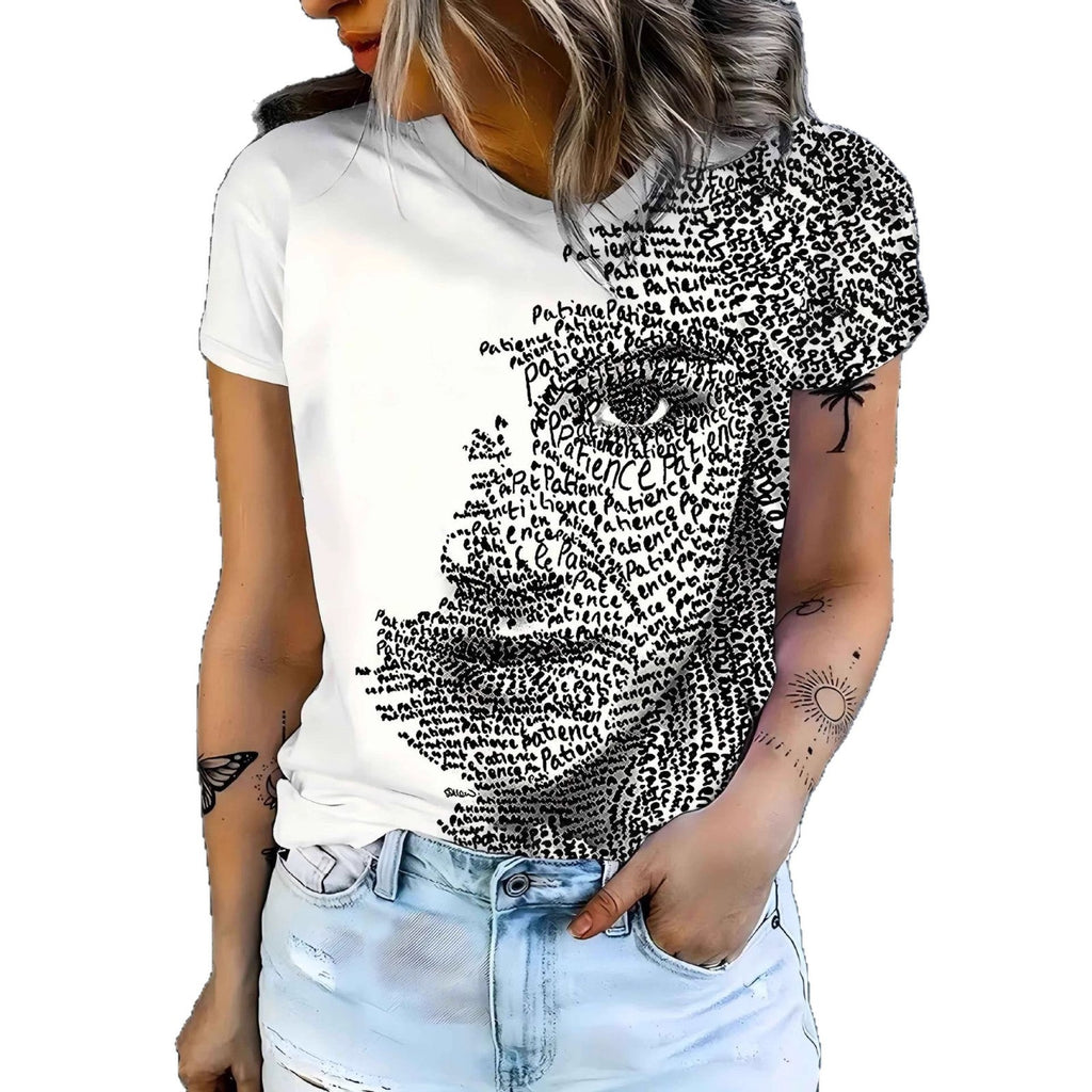 T-shirt à manches courtes imprimé - Chic&Shines